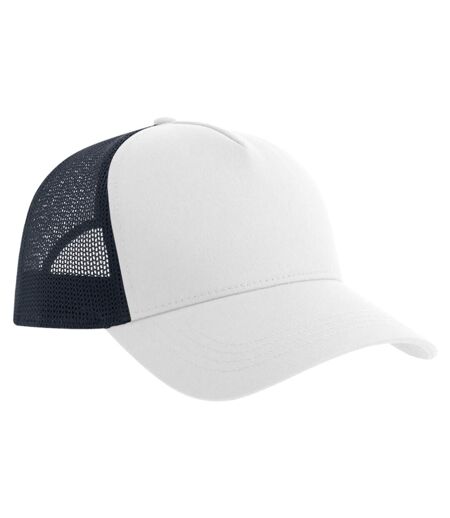 Casquette Trucker Rapper Blanc Bleu Marine Atlantis