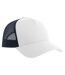 Casquette Trucker Rapper Blanc Bleu Marine Atlantis-2