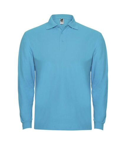 Roly Mens Estrella Long-Sleeved Polo Shirt (Turquoise)