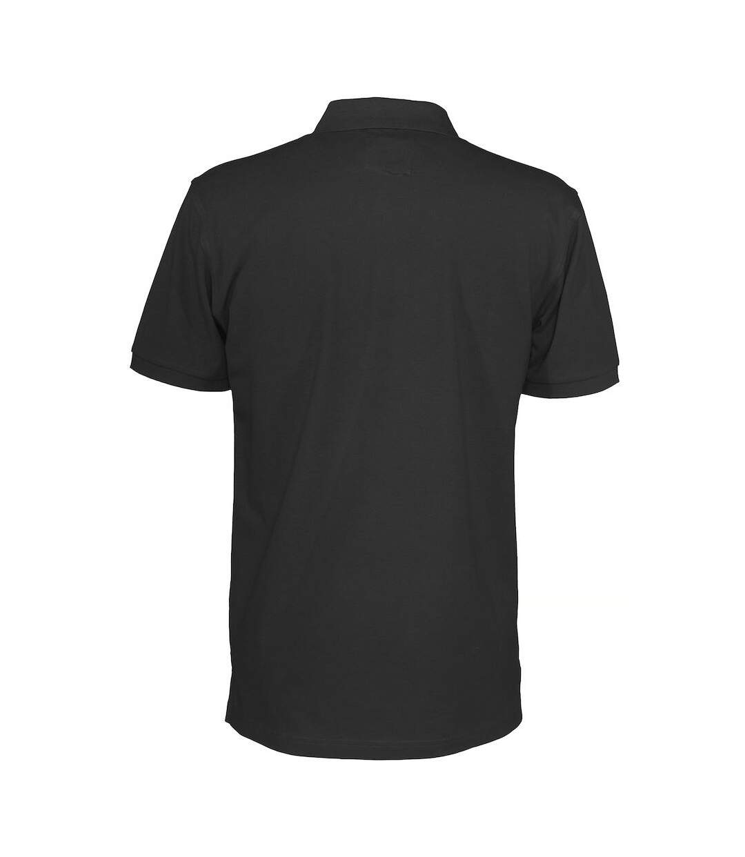 Mens Pique Polo Shirt Black Clique-2