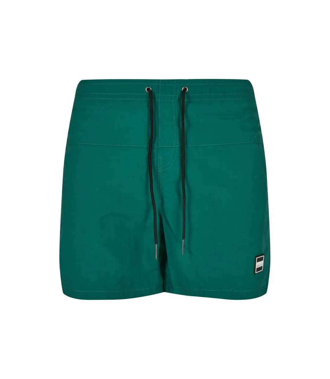 Mens Block Swim Shorts Green Urban Classics-1