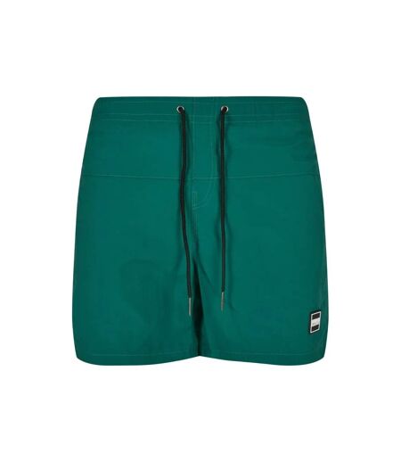 Mens Block Swim Shorts Green Urban Classics