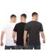 Pack Of 3  Mens Colney T-shirt  Black Grey White Farah-1