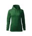 Sweat À Capuche Cape Free Femme Vert Bouteille Malfini-1