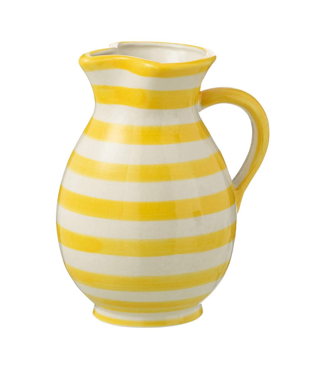 Pichet en Céramique Granada Rayure 1,6L Jaune-1