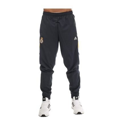 Mens 2022/23 woven real madrid cf jogging bottoms navy Adidas