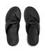Womens/ladies Mode Knotted Leather Sandals Black FitFlop-3