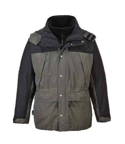 Portwest Mens Orkney 3 in 1 Breathable Jacket (Gray/Black)