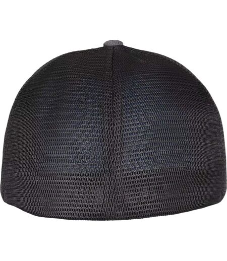 Casquette Trucker Motif/style 1 Panneau Gris Foncé Noir Flexfit
