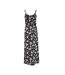 Robe longue noire/rose à fleurs femme only nova-2