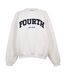 Sweat Motif/style Logo Leon Femme Blanc 4th & Reckless-2