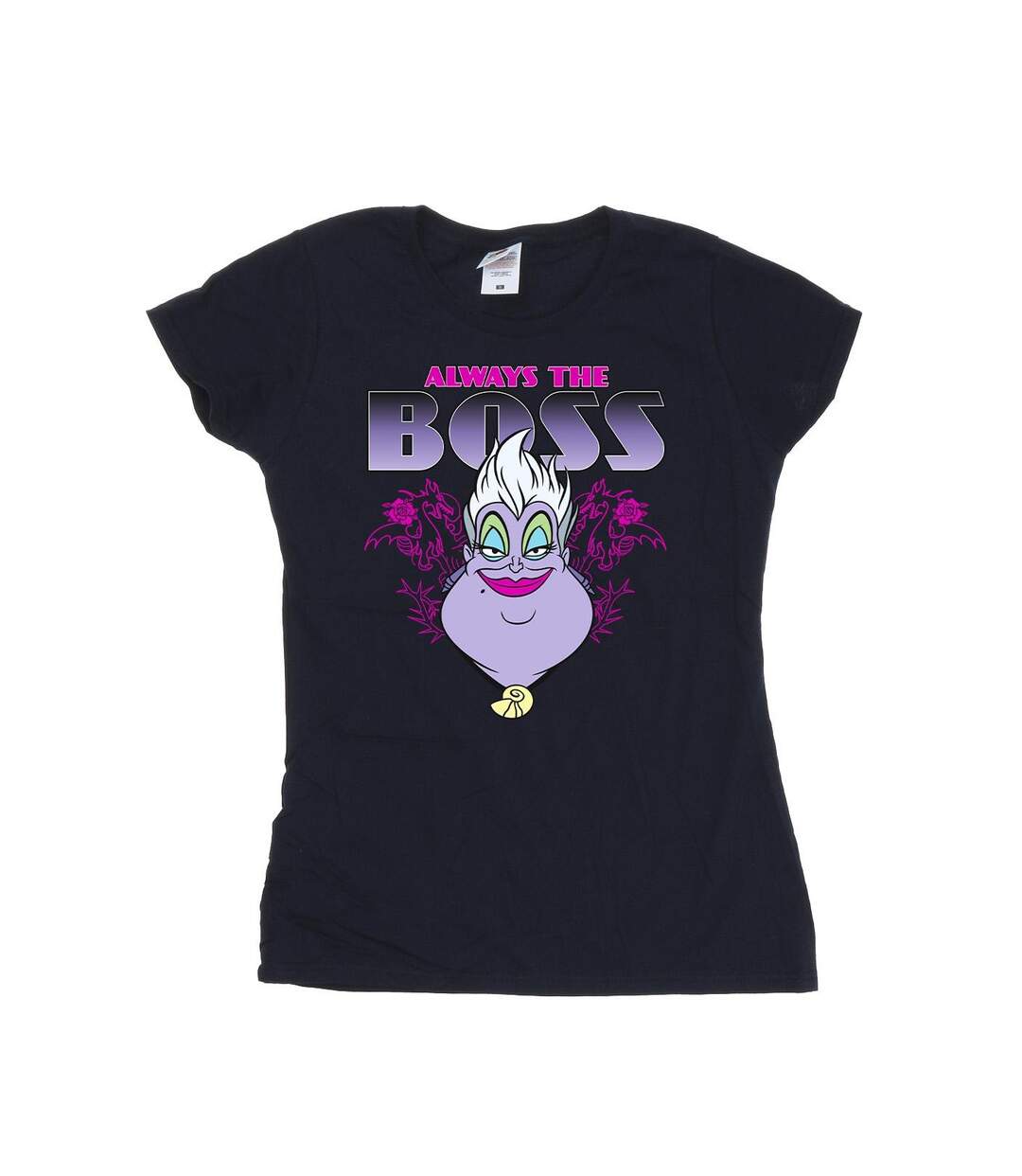 Disney T-shirt en coton Femme/Ladies The Little Mermaid Ursula Mum Is The Boss (Bleu marine) - UTBI44539-1