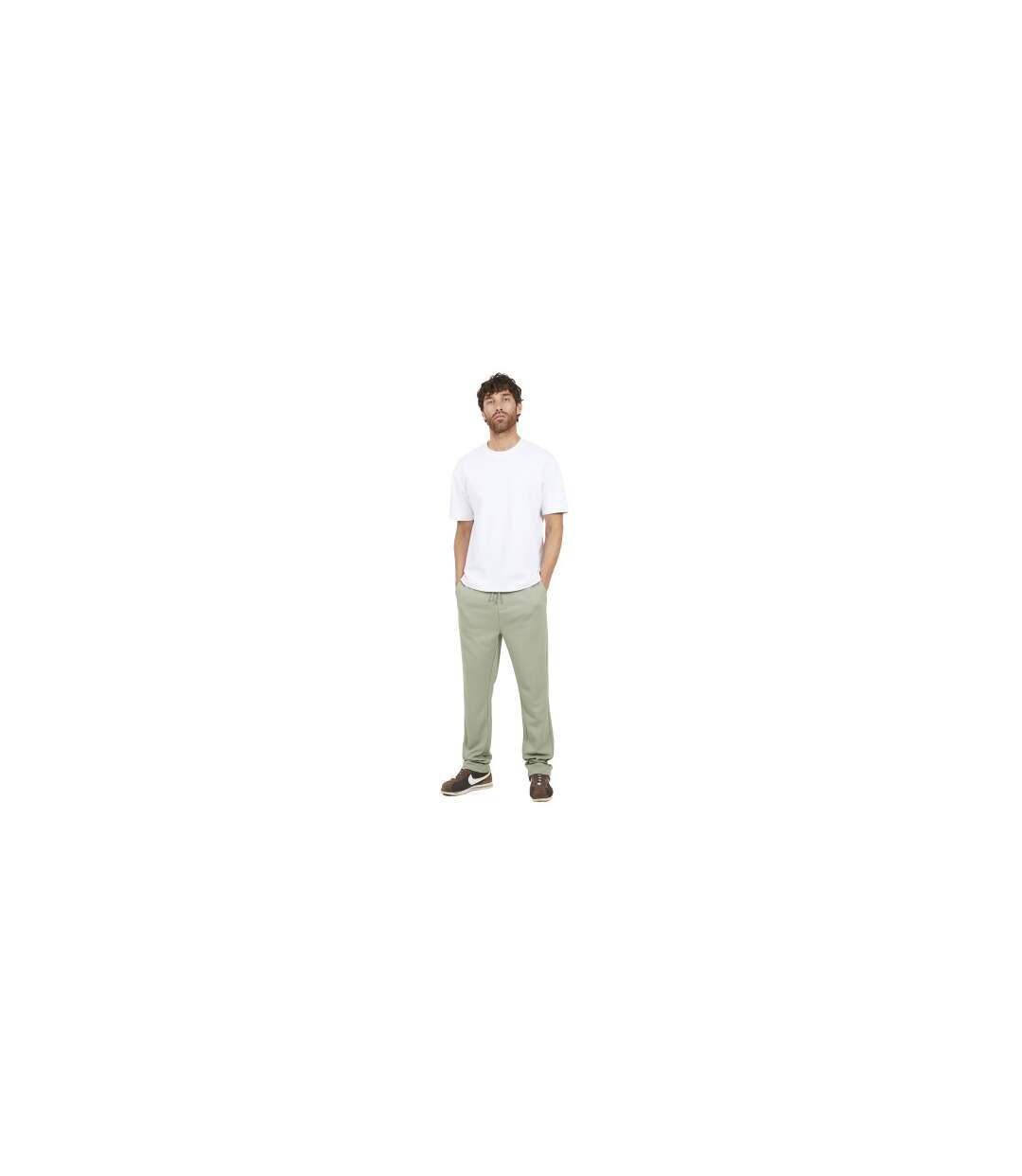Pantalon De Jogging Homme Vert De Gris Brave Soul-1