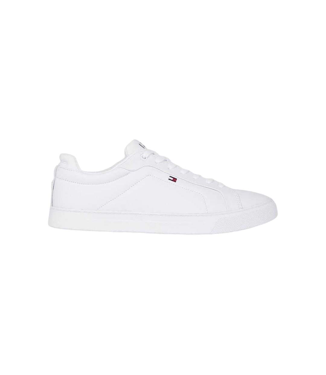 Mens Nappa Leather Trainers White Tommy Hilfiger-3