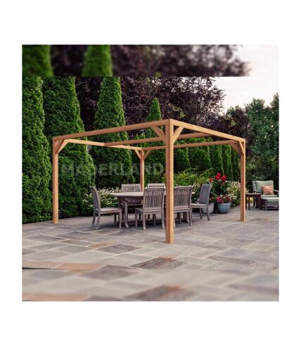 Pergola en bois lamellé-collé Tarragona 250 x 250 cm