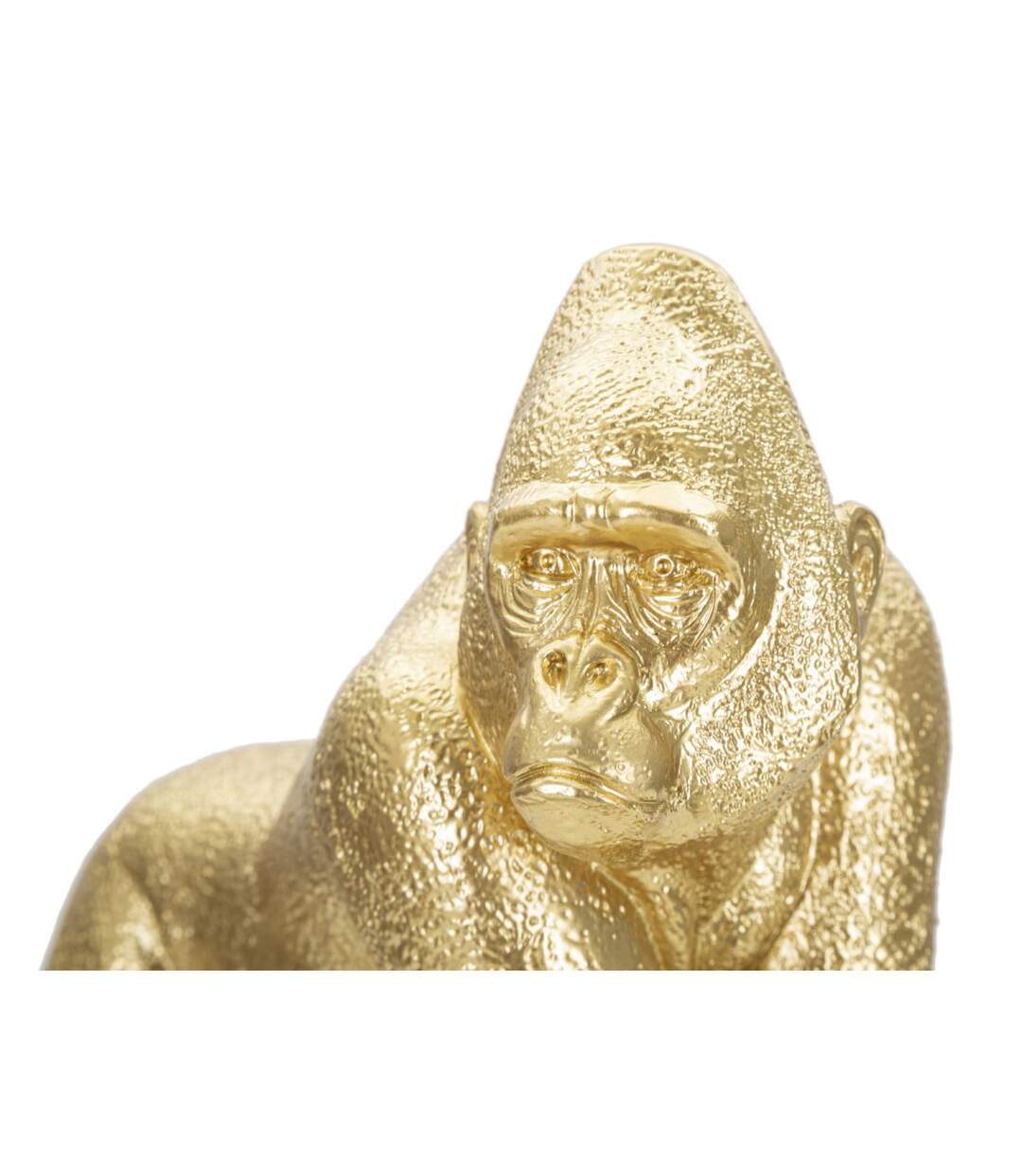 Statuette Design en Résine Gorille 24cm Or-3