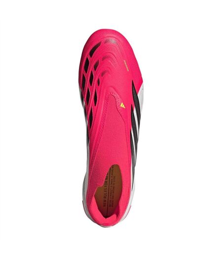 Mens Predator League Firm Ground Football Boots Pink Black White Adidas