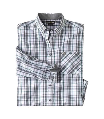 Chemise homme blanc / gris / bleu Atlas For Men