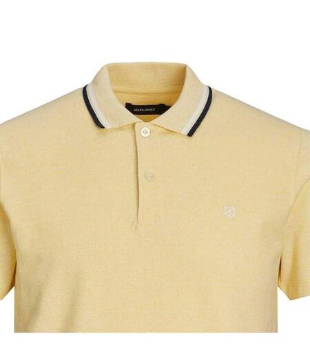 Mens Regular Short-sleeved Polo Shirt Yellow Jack And Jones