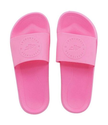 Claquettes Style Logo F045a Femme Rose 4F