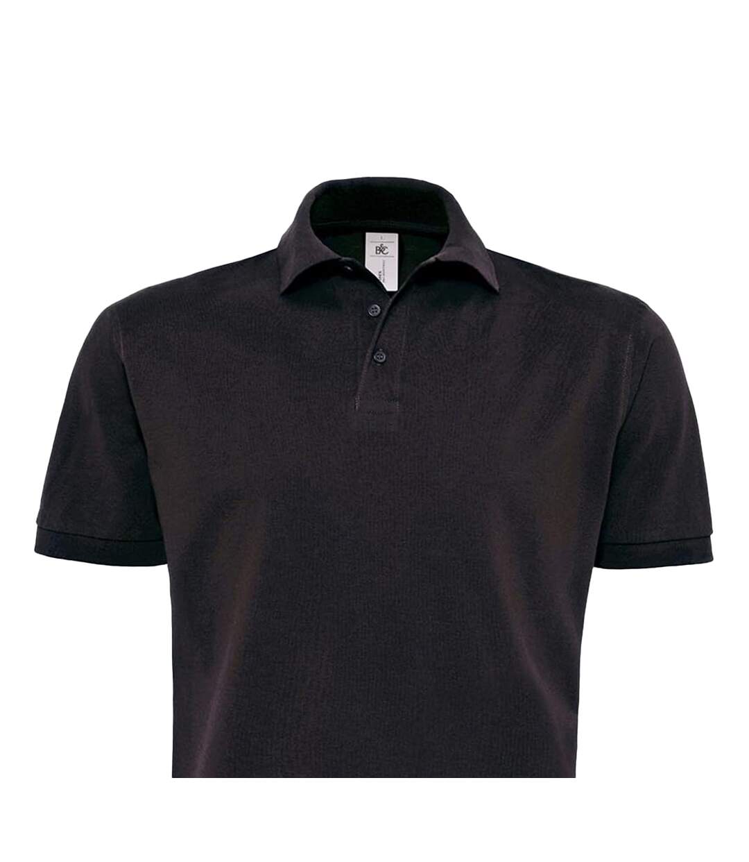 Mens Heavymill Polo Shirt Black B&C-2