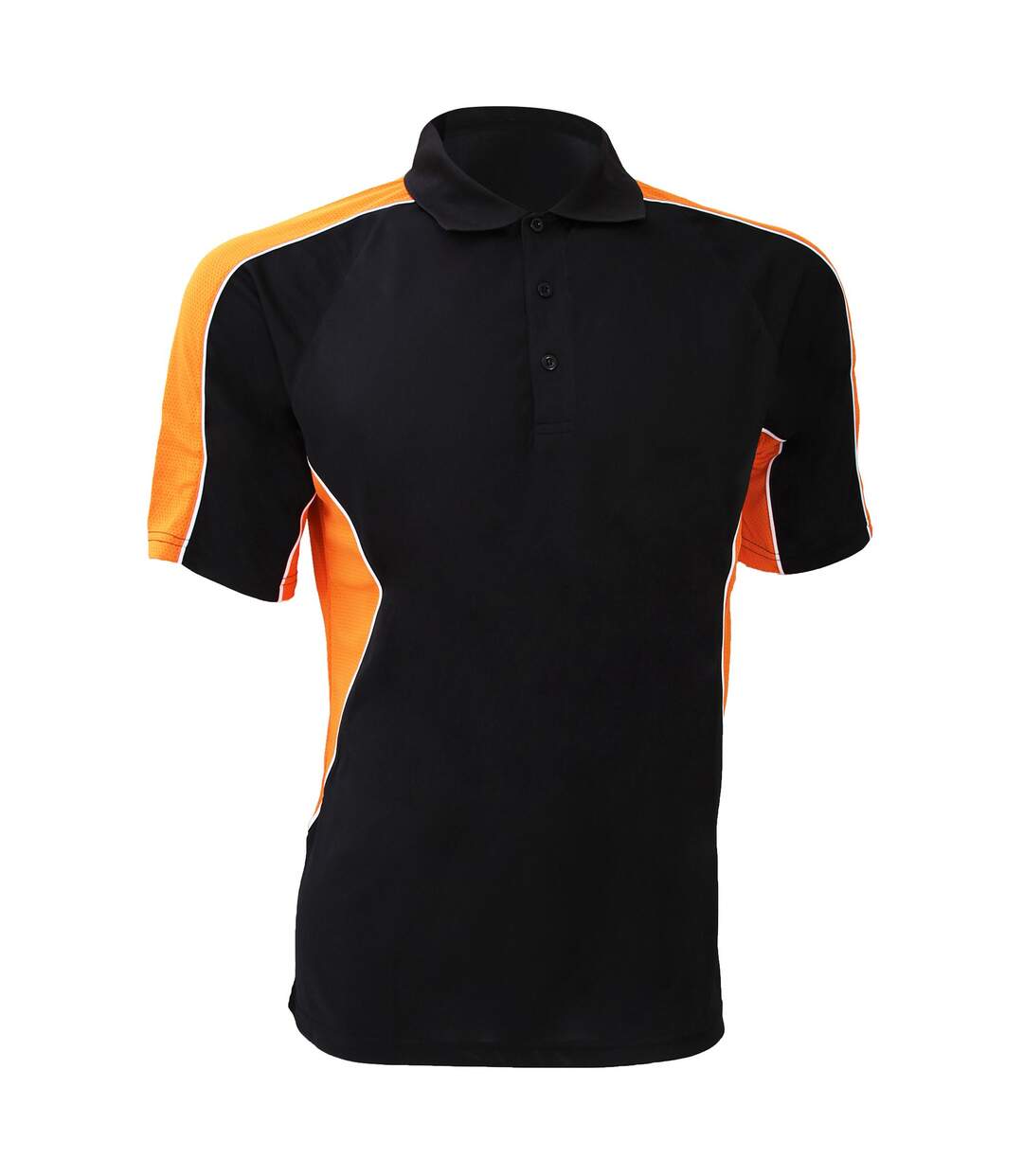 Polo À Manches Courtes Cooltex Active Pour Homme Noir Orange GAMEGEAR-2