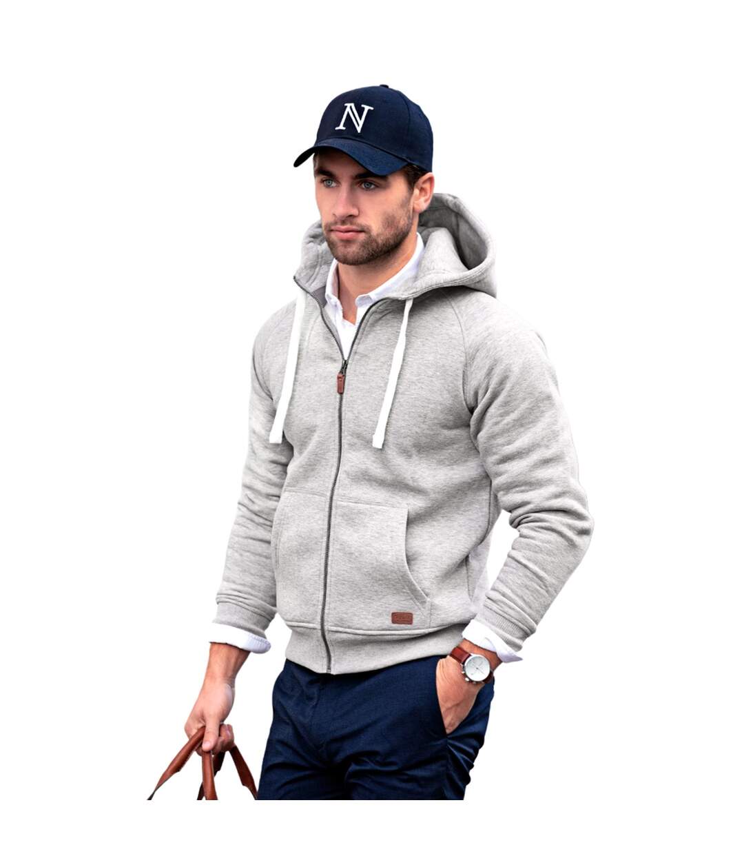 Williamsburg sweat à capuche homme gris Nimbus