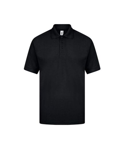 Casual Classic Mens Premium Triple Stitch Polo (Black) - UTAB453