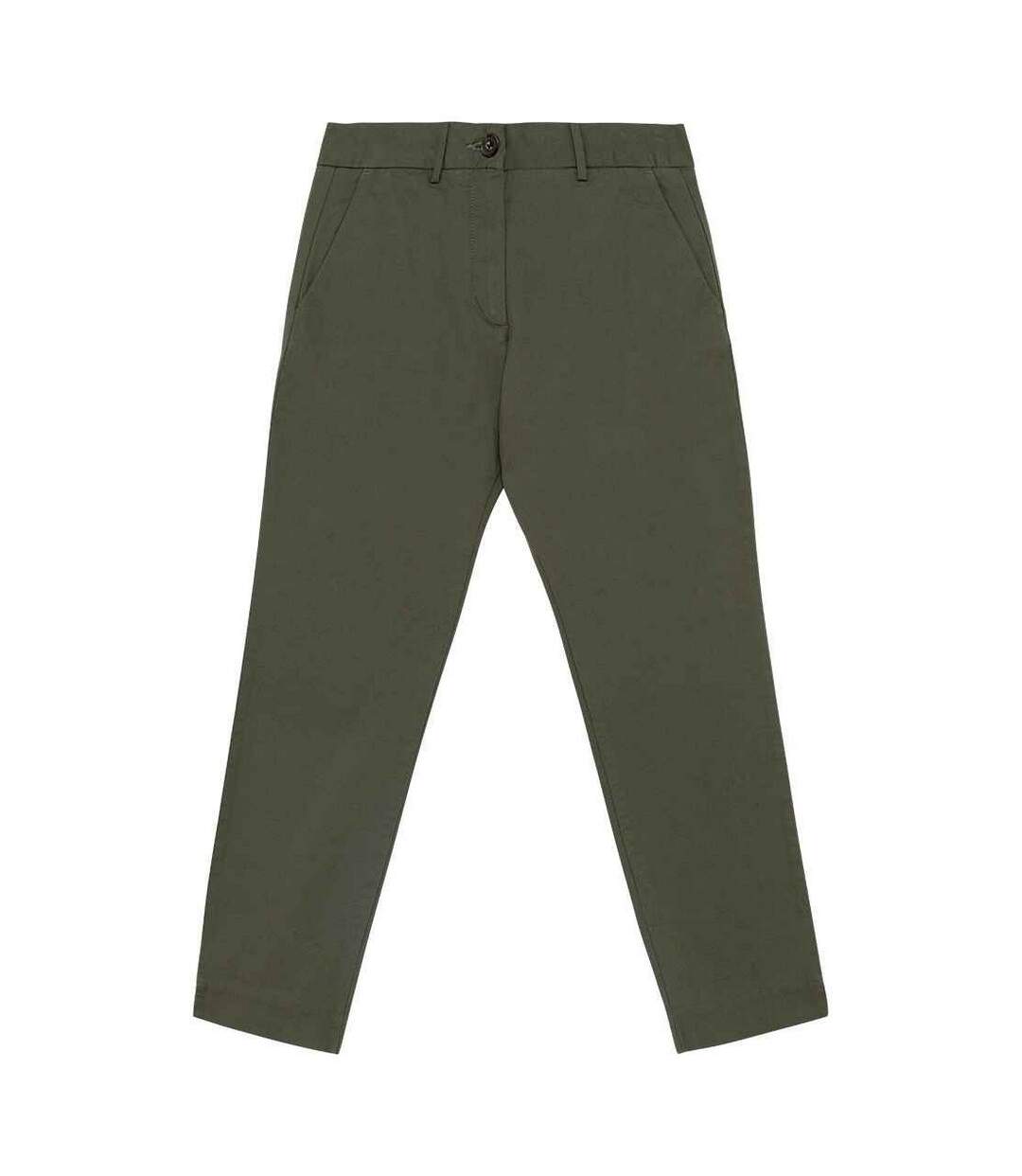 Womens/ladies chino trousers organic khaki Native Spirit