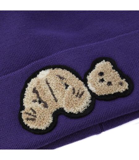 Unisex Adult Bear Beanie Purple Palm Angels