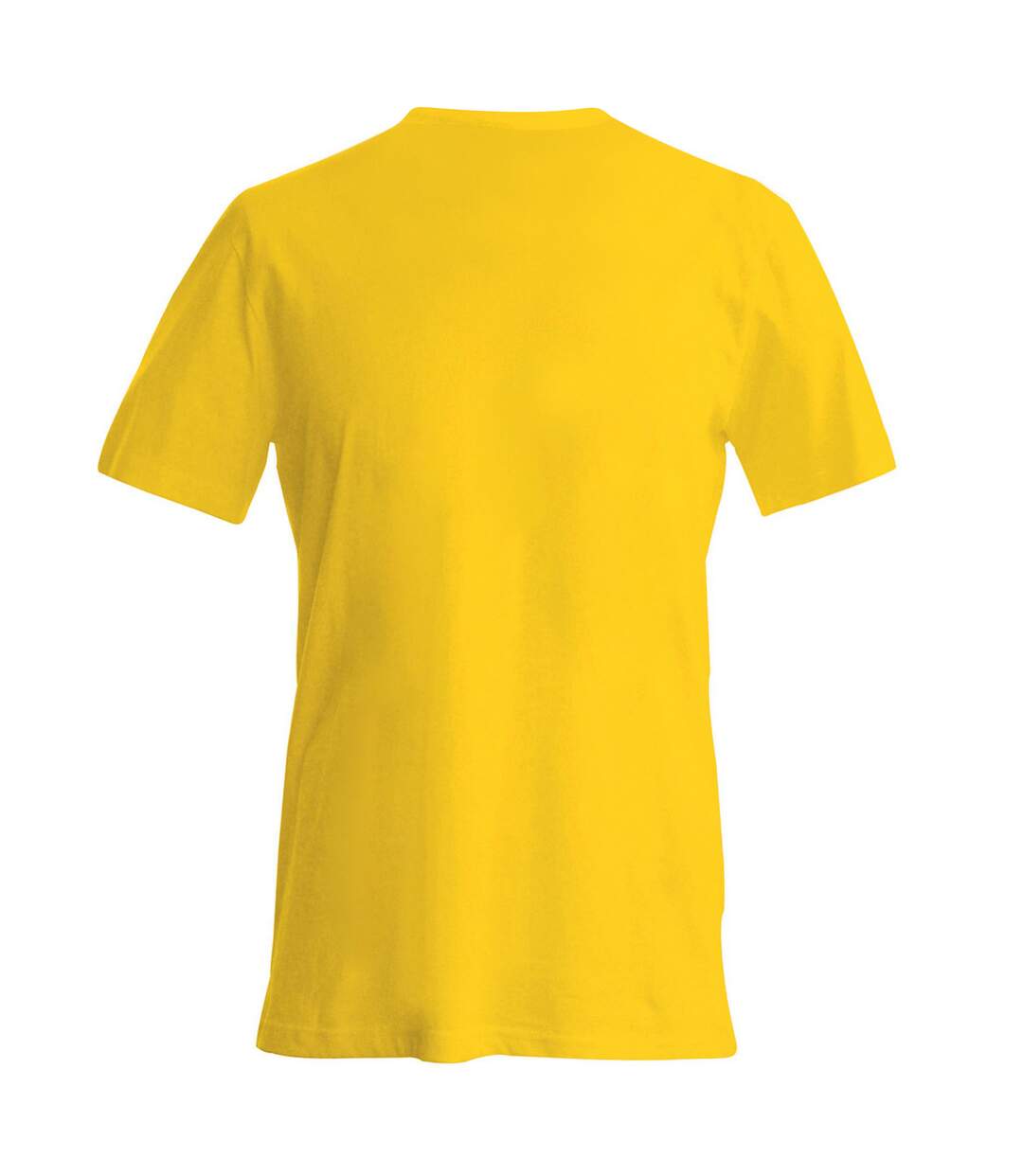 T-shirt à manches courtes et col en v coupe cintrée  pour homme jaune Kariban