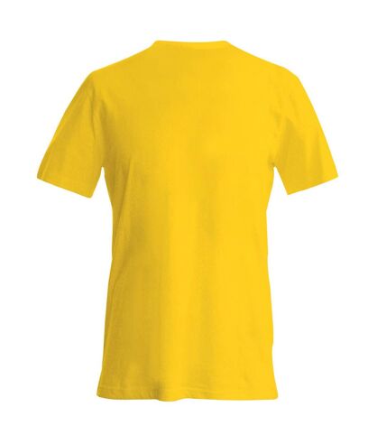 T-shirt à manches courtes et col en V coupe cintrée Kariban pour homme (Jaune) - UTRW707