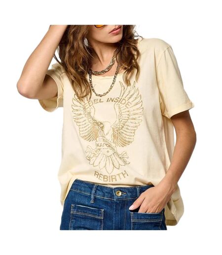 T-Shirt beige femme kaporal solar
