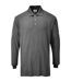 Portwest Mens Flame Resistant Anti-Static Long-Sleeved Polo Shirt (Gray) - UTPW540