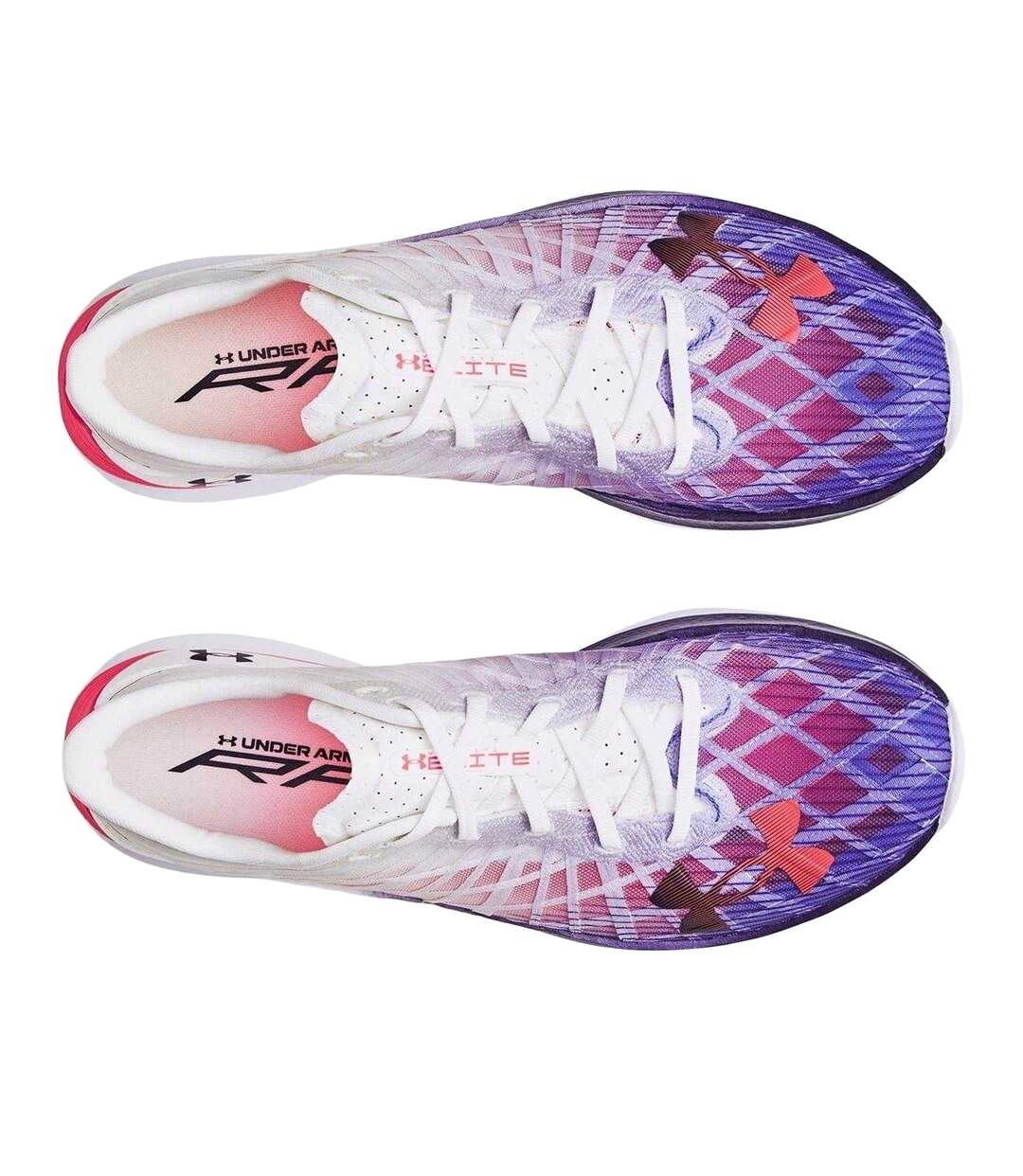 Womens/ladies Velociti Elite Low Cut Trainers White Blue Under Armour-3
