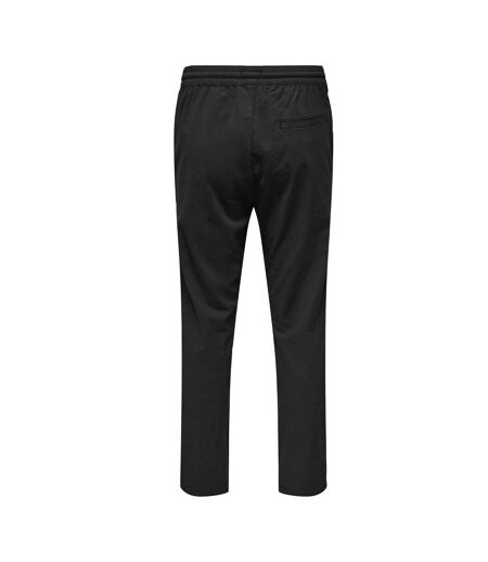 Pantalon fluide noir homme only & sons capri slim