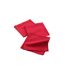 Lot de 3 Serviettes de Table Charline 40x40cm Rouge