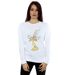Disney - Sweat BEAUTY AND THE BEAST LUMIERE DISTRESSED - Femme (Blanc) - UTBI13323-2