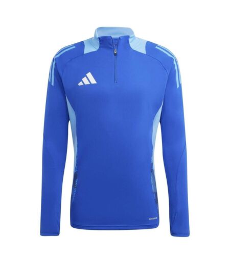 Mens Half Zip Long-sleeved Jersey Royal Blue Adidas