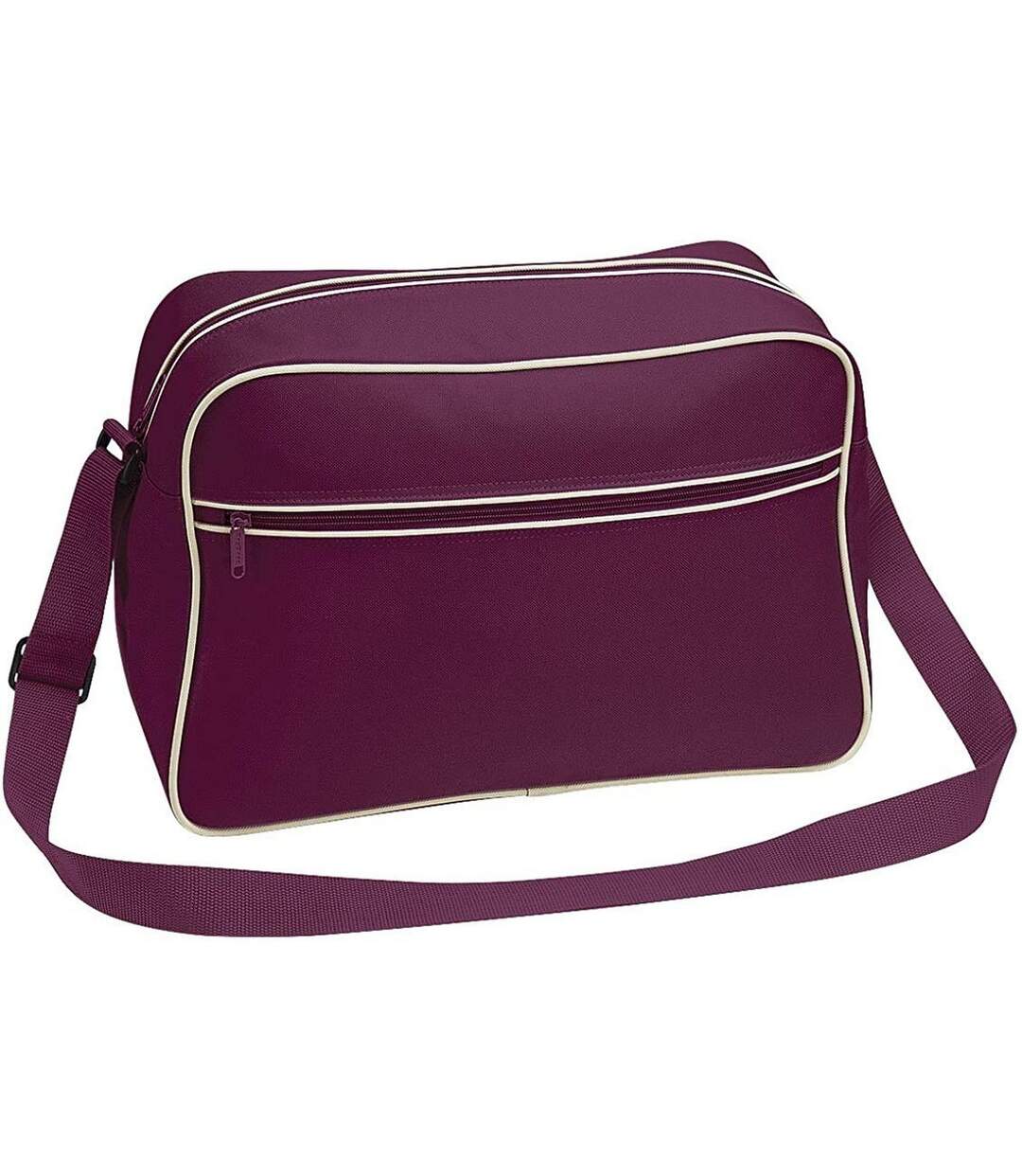 Sac bandoulière taille unique bordeaux / sable Bagbase-1