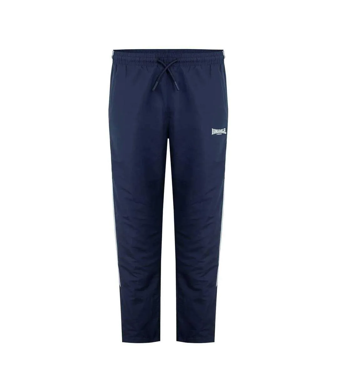 Mens Twin Stripe Tracksuit Bottoms Navy Lonsdale-1