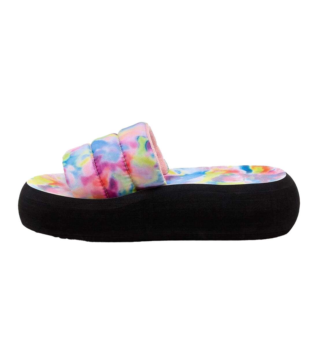 Claquettes Style Arc-en-ciel Splash Femme Rose Rocket Dog-3