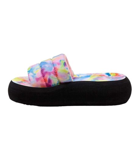 Claquettes Style Arc-en-ciel Splash Femme Rose Rocket Dog