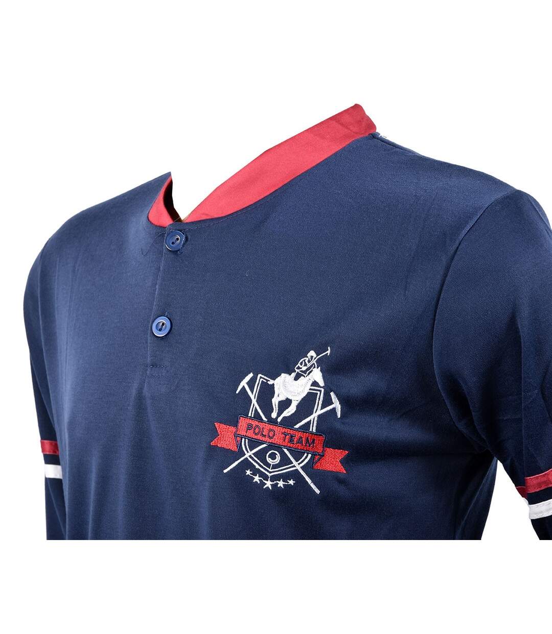 Pyjama Homme Long SWEET SECRET Q2753 POLO TEAM MARINE