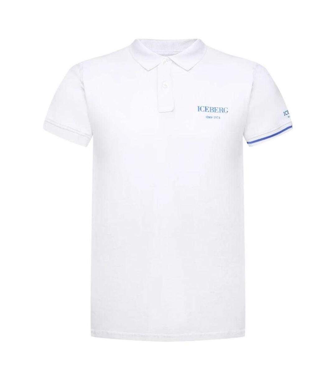 Polo Homme Blanc Cassé Blanc Ice Iceberg-2