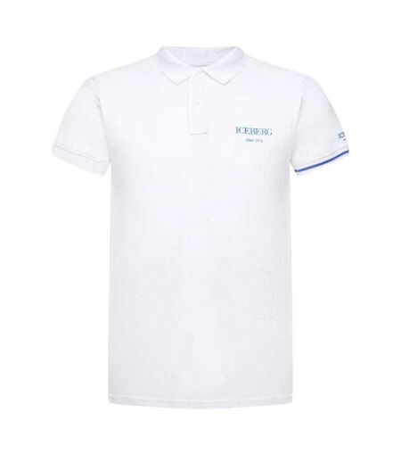 Polo Homme Blanc Cassé Blanc Ice Iceberg