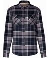 Surchemise à carreaux doublée sherpa - K579 - gris - homme