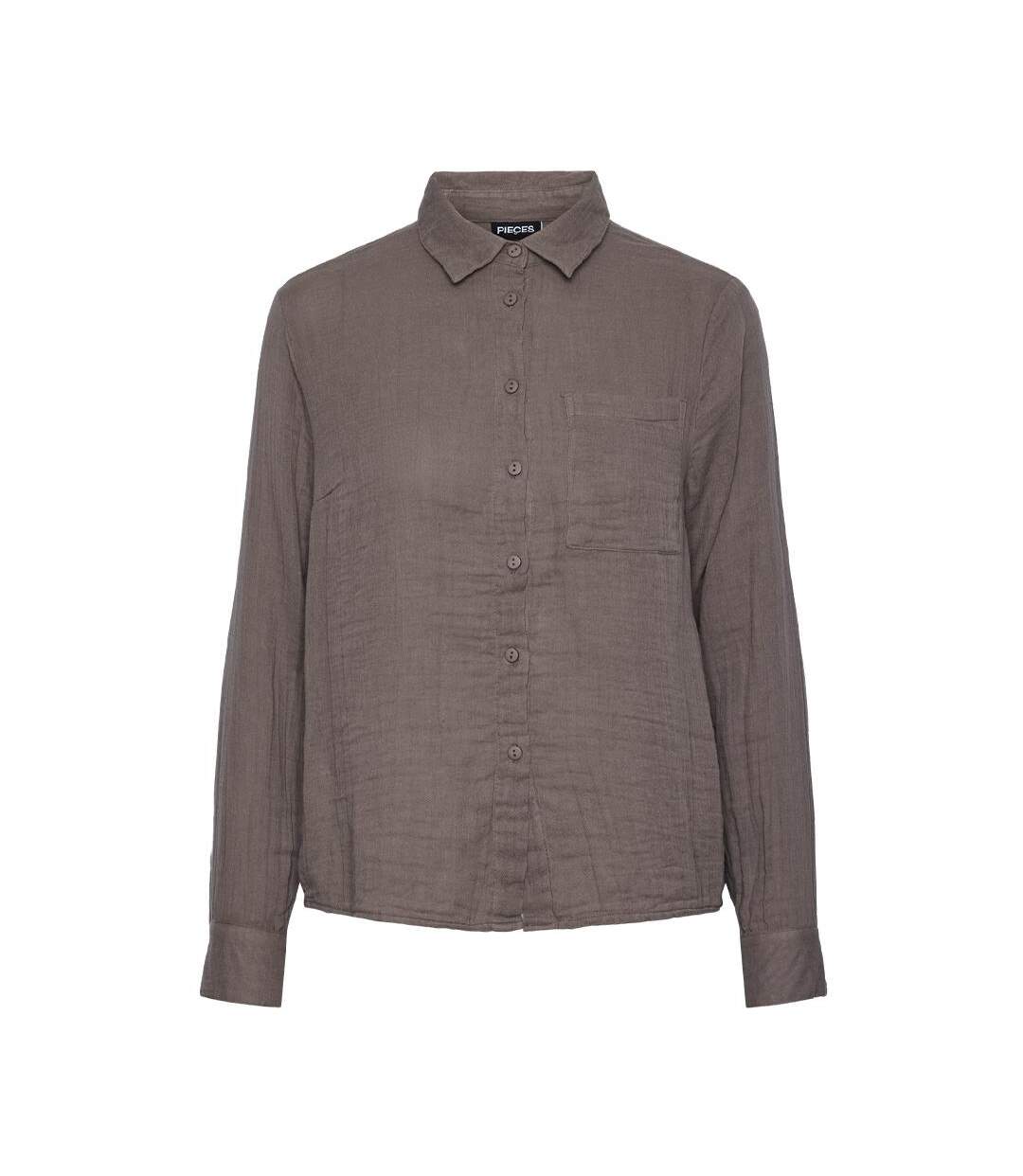 Chemise marron femme pieces kappel-1