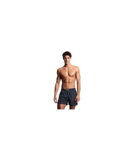 Short De Bain Motif/style À Rayures Homme Bleu Noir Emporio Armani EA7