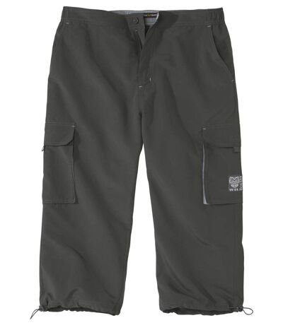 Men's Microfibre Cropped Trousers - Anthracite